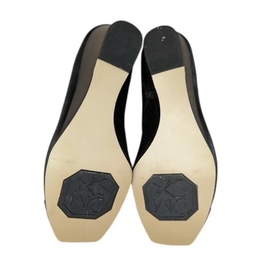 Donald J. Pilner DMSX Nance Black Dress Wedges EUC